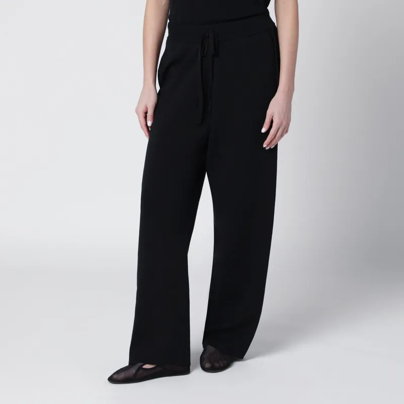 Uniform Black Cotton Trousers - Entire Studios