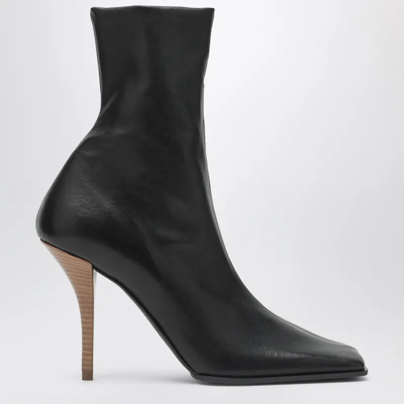 Black Soft Square Sock Boots - Alaïa