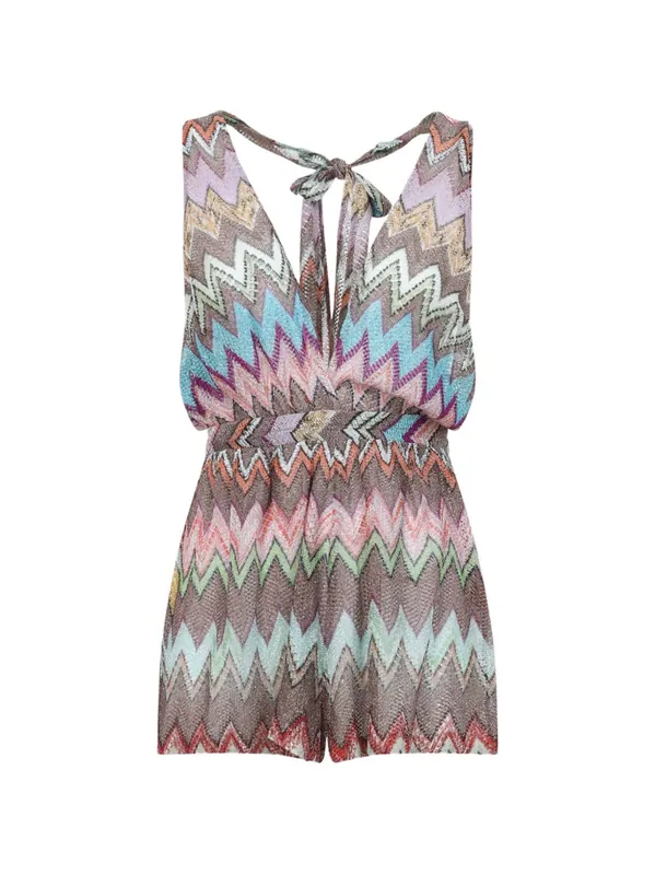 Zig Zag Short Jumpsuit - Missoni Beachwear Pre