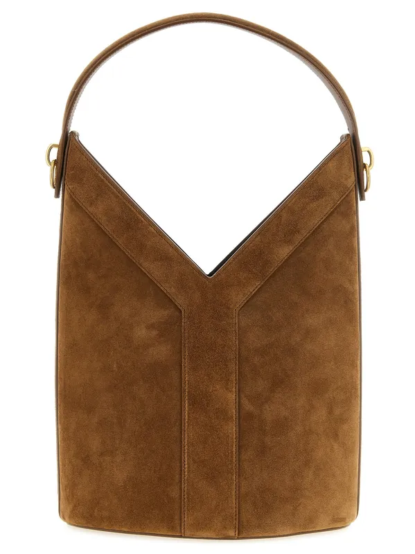 Y Long Shoulder Bags Brown - Saint Laurent