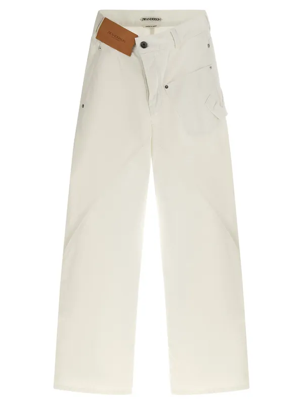 Twisted Workwear Jeans White - JW Anderson