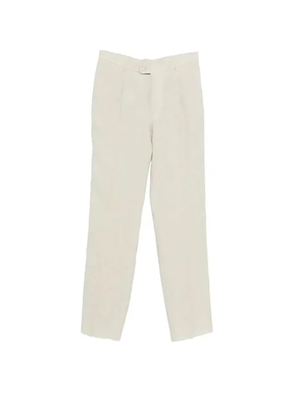 Pleated Trousers With Belt Loops - Etro