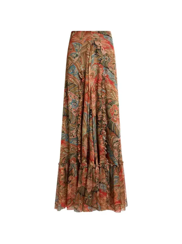 Long Skirt With Paisley Pattern - Etro