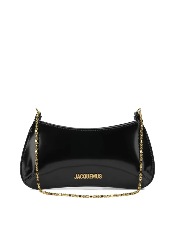 Le Petit Bisou Chaine Shoulder Bags Black - Jacquemus