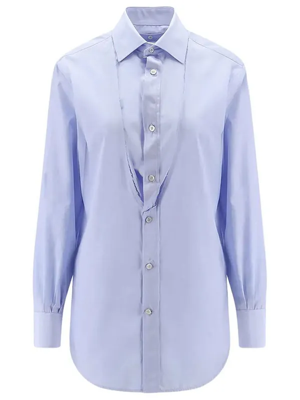 Folded Collar Poplin Shirt - Maison Martin Margiela