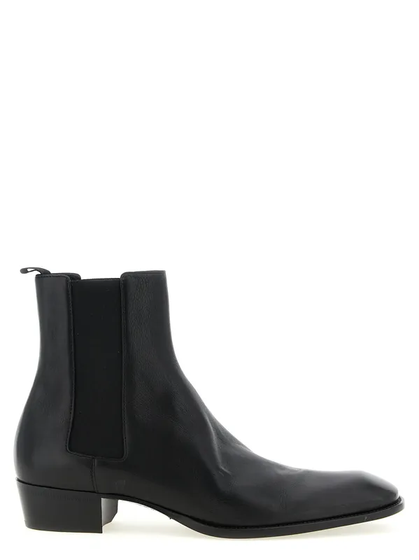 Stanton Boots And Ankle Boots Black - Saint Laurent
