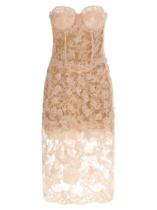 Lace Dress Dresses Pink - Ermanno Scervino