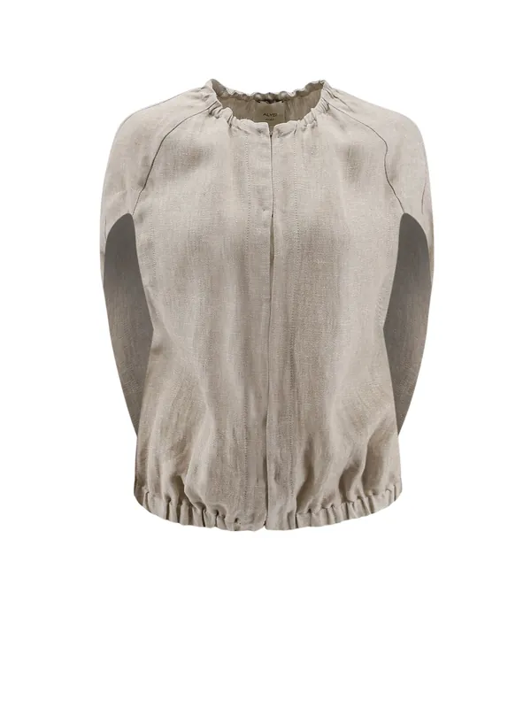 DéLavé Linen Sleeveless Jacket - Alysi