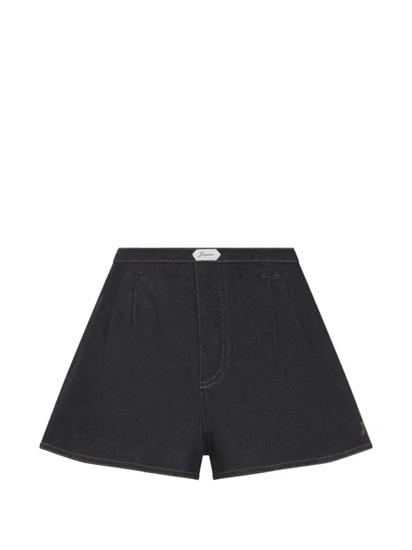 Pleated Cotton Shorts - Jacquemus