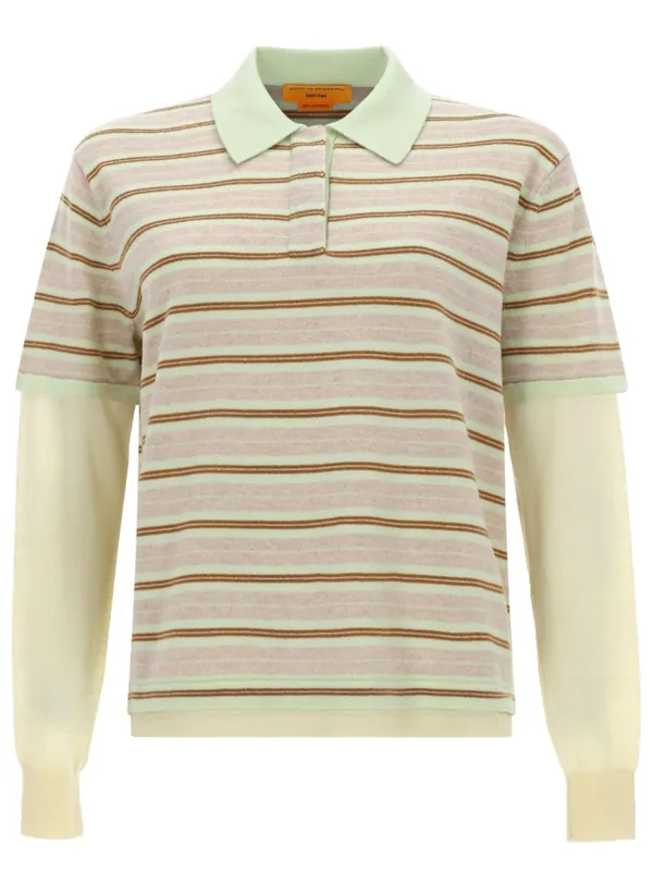 "Layered Stripe Rugby" Polo Shirt - Guest In Residence