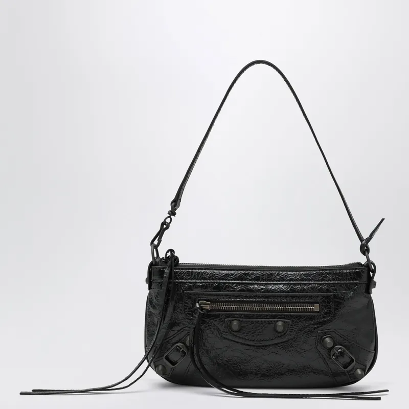 Le City Black Arena Lambskin Pouch - Balenciaga