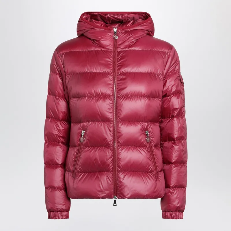 Glesse Short Padded Jacket With Hood In Red - Moncler