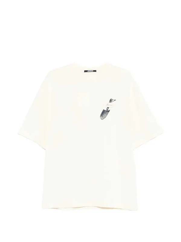 Graphic T-Shirt With Pelle Embroidery