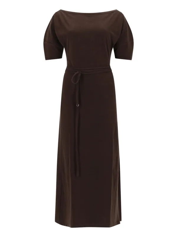 Cotton And Linen Midi Dress - Lemaire