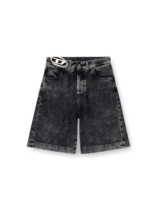 De-Sire-Short- S2 Black Denim Bermuda Shorts