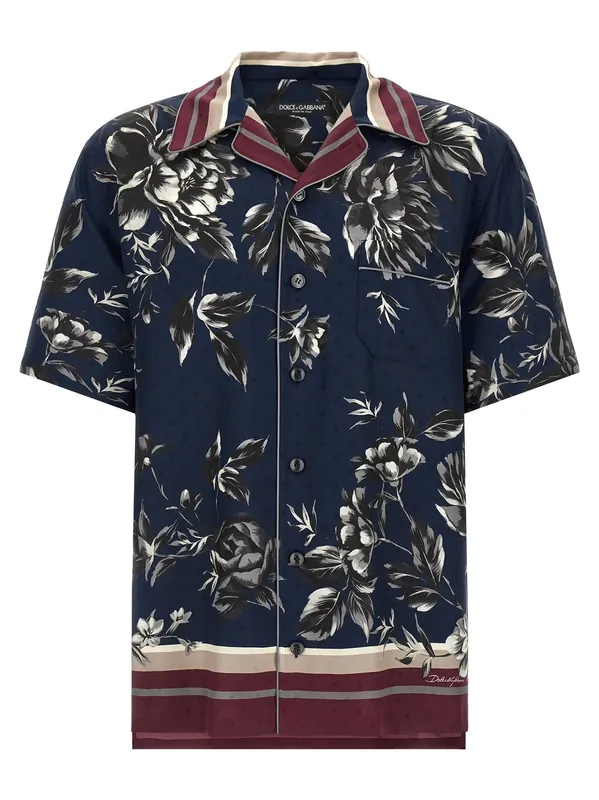 Hawaii Shirt And Blouse Blue - Dolce & Gabbana