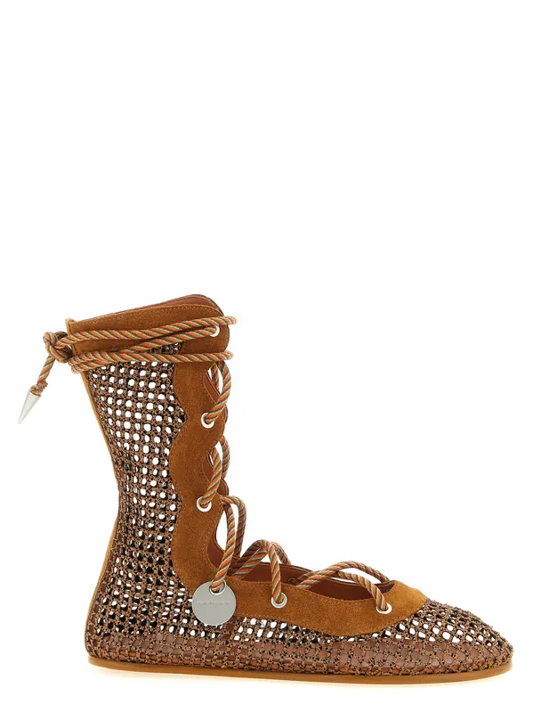Reticella Boots And Ankle Boots Brown - Kiko Kostadinov