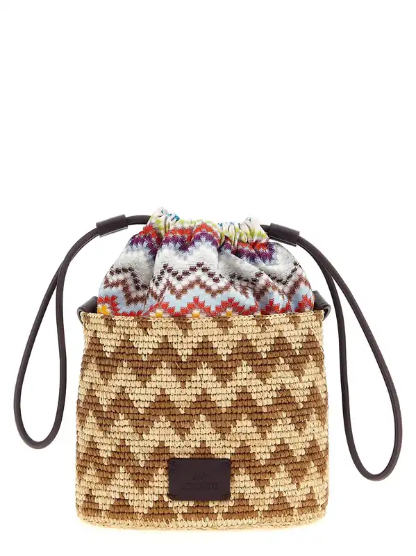 Zig Zag Bucket Bag Crossbody Bags Multicolor - Missoni
