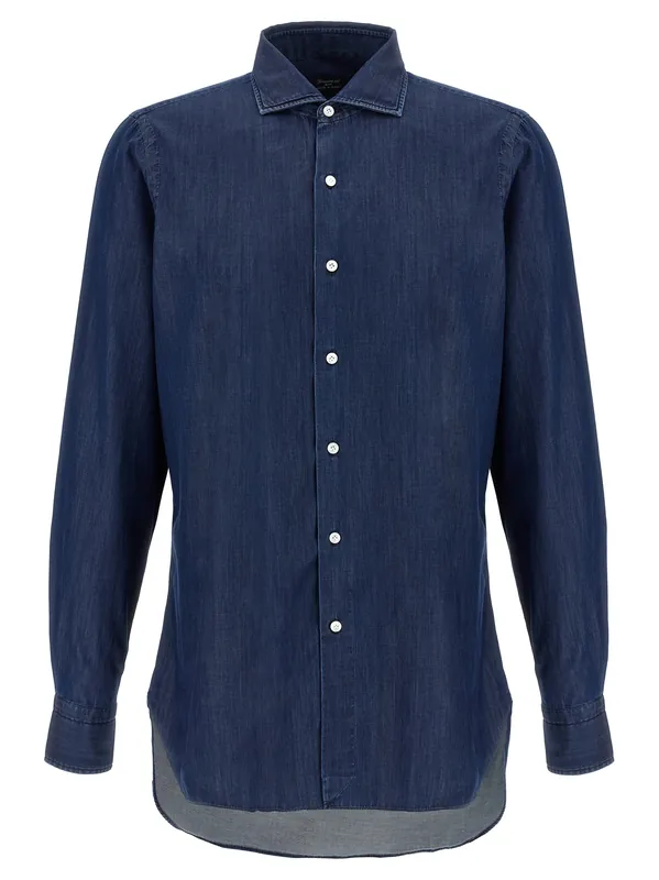 Napoli Shirt And Blouse Blue - Finamore