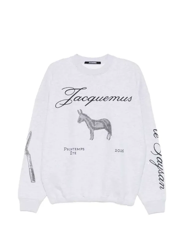 Jacquard Sweatshirt With Graphic Print - Jacquemus