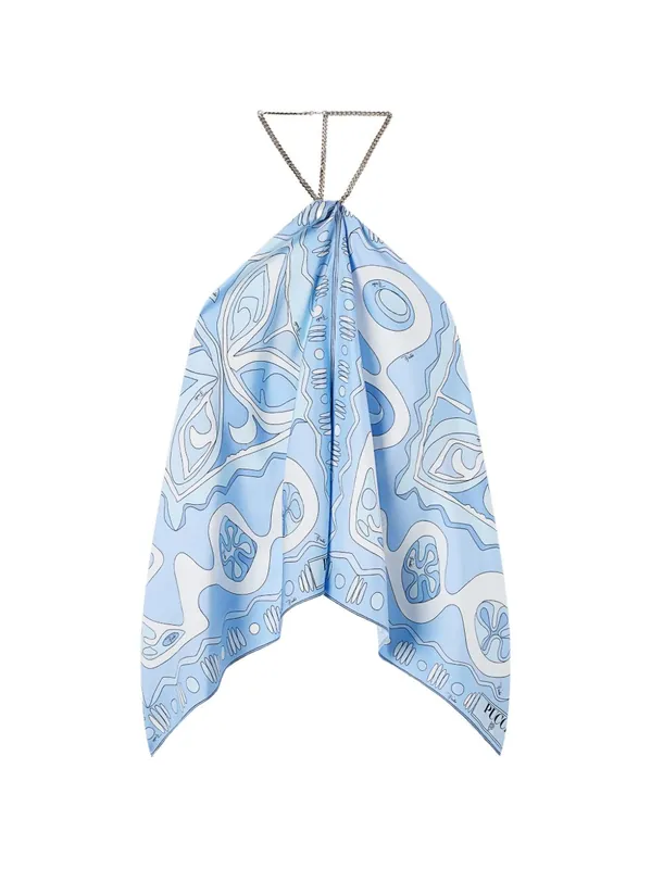 Printed Silk Top - Pucci