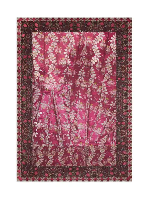 Printed Silk And Cotton Scarf - Pierre Louis Mascia