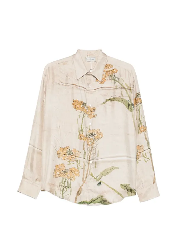 Printed Silk Shirt - Pierre Louis Mascia