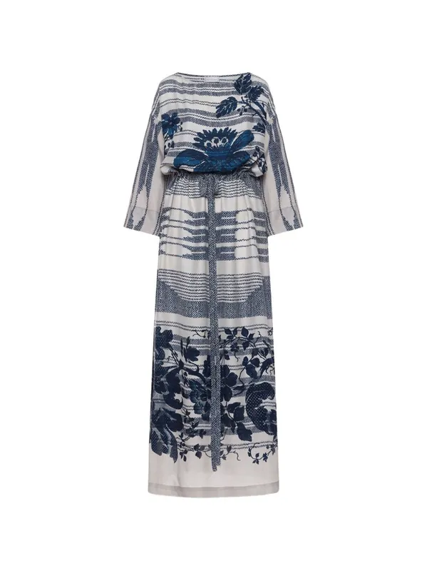 Printed Silk Dress - Pierre Louis Mascia