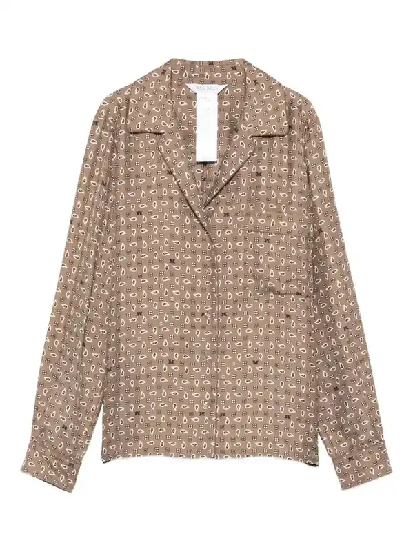 Patterned Button-Up Top