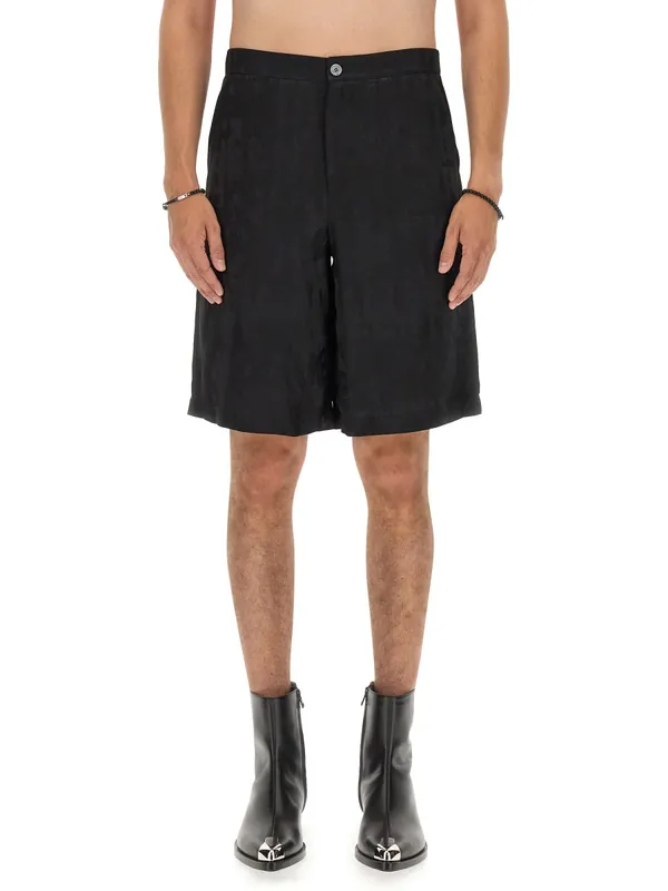 Viscose Bermuda Shorts - Alexander McQueen