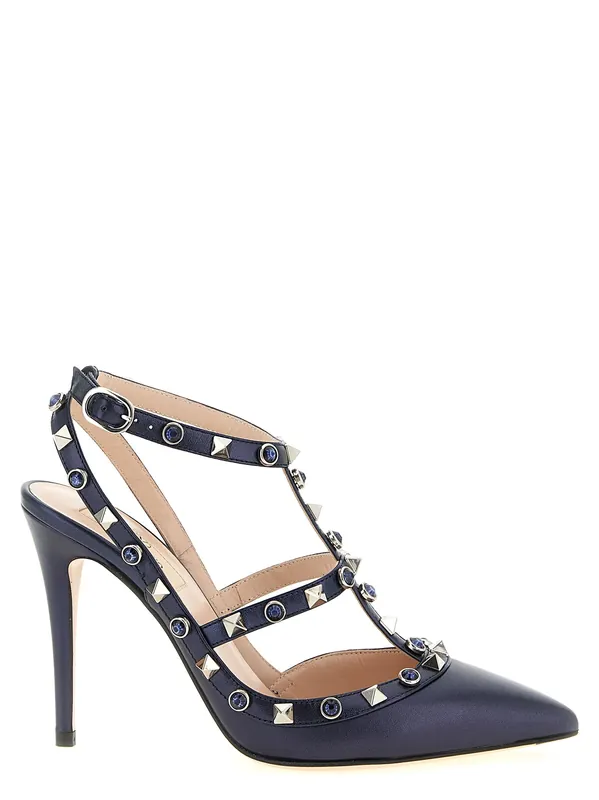 Rockstud Pumps Blue - Valentino Garavani