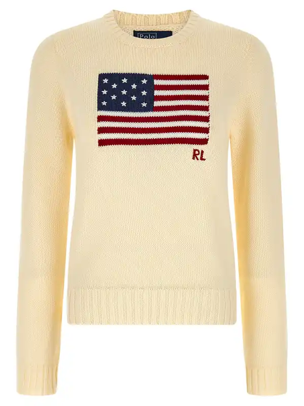 Cotton Sweater Sweaters And Cardigans Beige - Polo Ralph Lauren