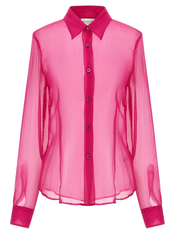 Cloudy Shirt And Blouse Fuchsia - Dries Van Noten