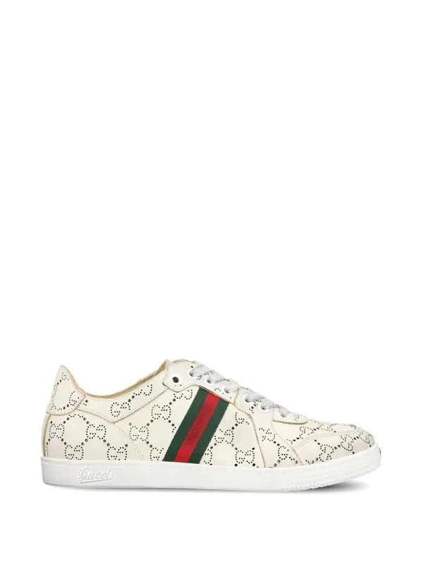 Stretch Leather Sneakers - Gucci