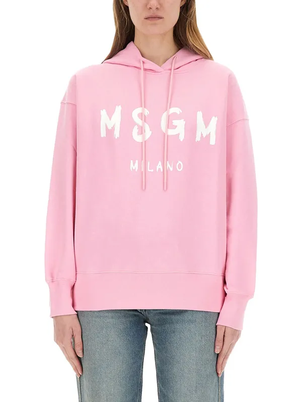 Sweatshirt With Logo - MSGM