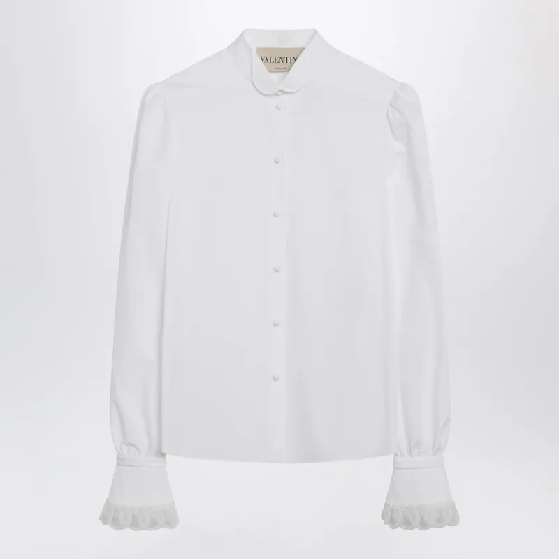 White Cotton Poplin Shirt - Valentino Garavani