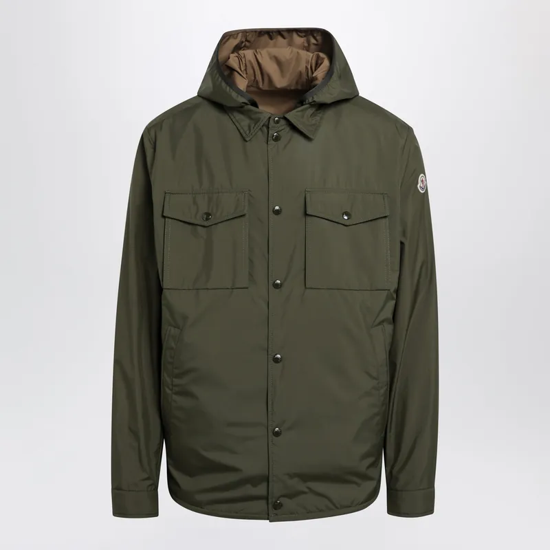 Chirano Shirt Jacket Military Green - Moncler