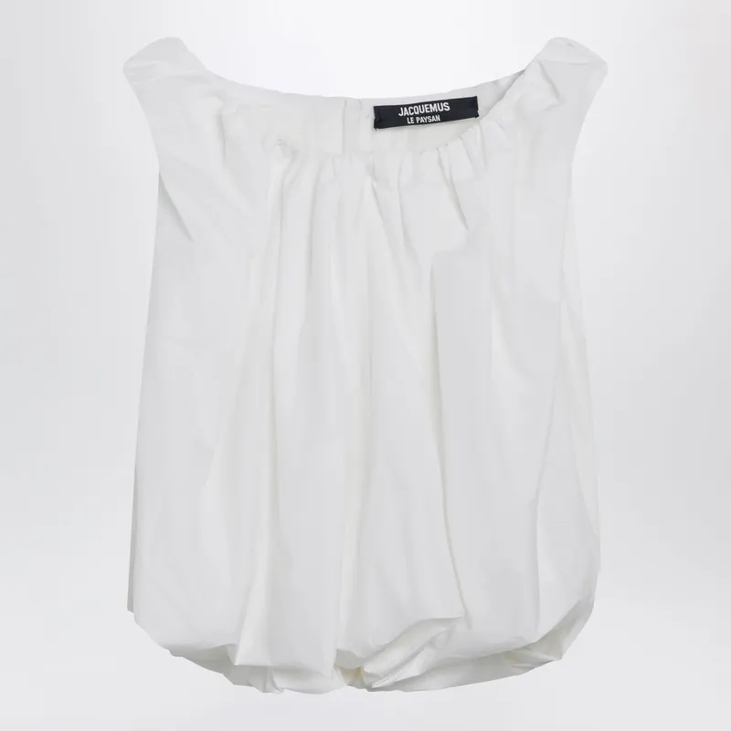 Lavande Top In White Cotton - Jacquemus