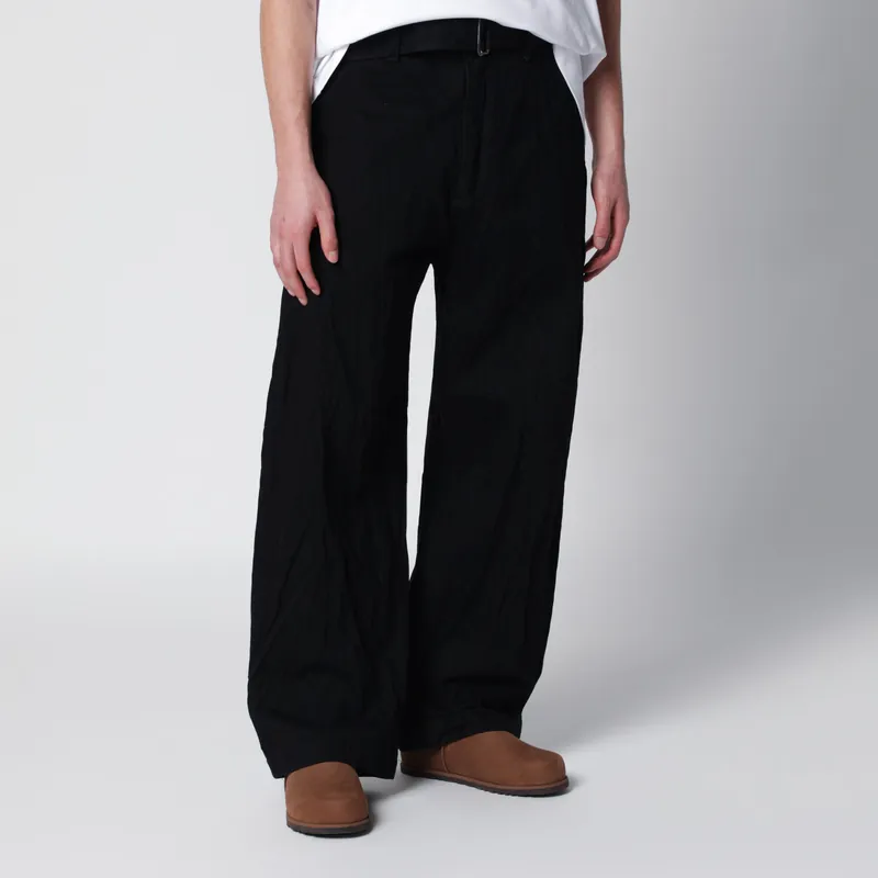 Now Mid-Rise Jeans In Black Cotton Denim