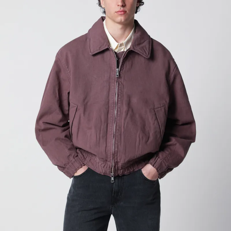 Command Jacket In Pink Cotton And Linen Blend - Our Legacy