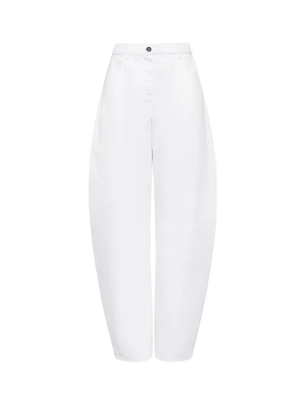 Curved Denim Trousers - Alaïa