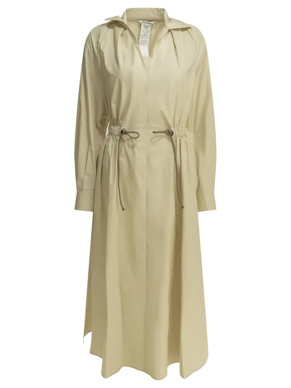Long Chemise Dress Dresses Beige - Max Mara