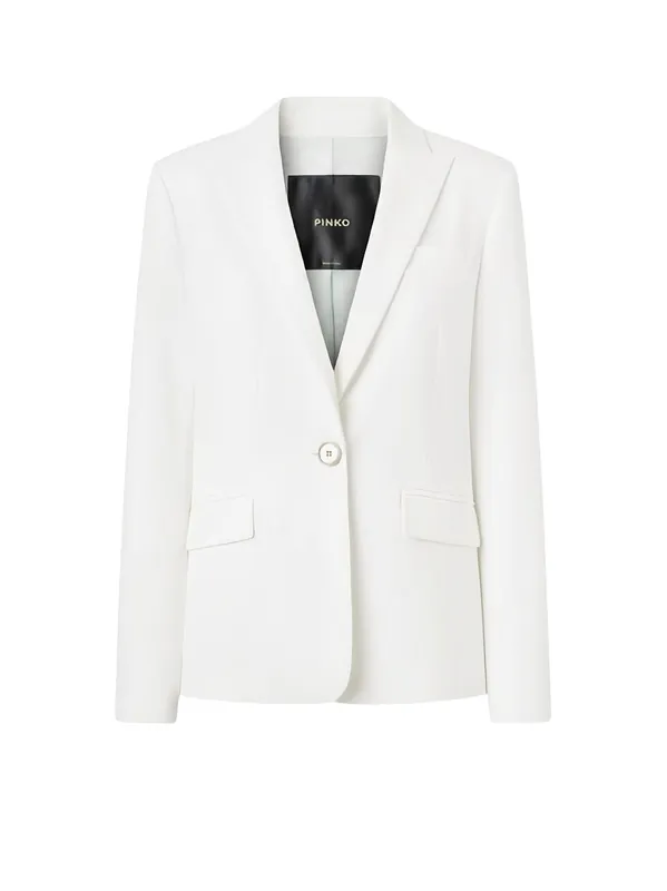 Freda Stretch Linen And Viscose Blazer - Pinko