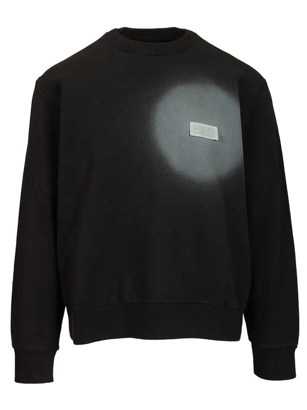 Spray Print Sweatshirt Sweatshirts Black - MM6 Maison Margiela