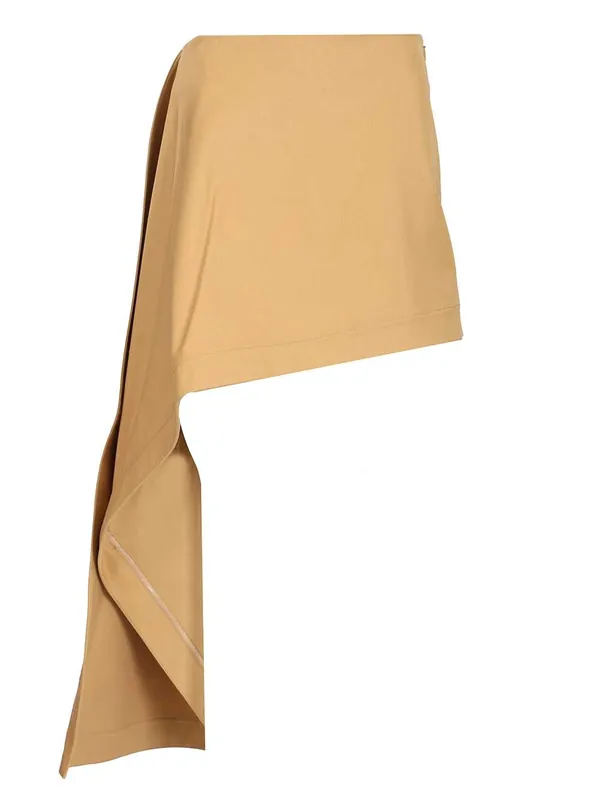 Cotton And Silk Skirt Skirts Beige - Loewe