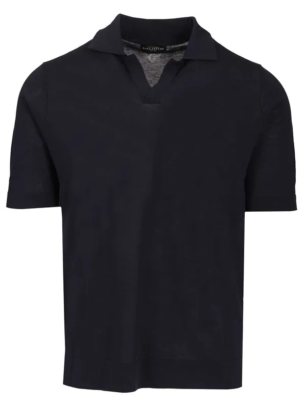 Slim Fit Polo Shirt Blue - Ballantyne