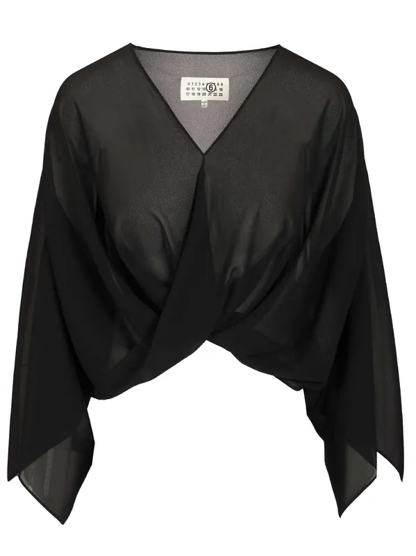 Long-Sleeved Top Tops Black