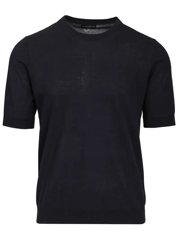Slim Fit T-Shirt Knitwear Blue