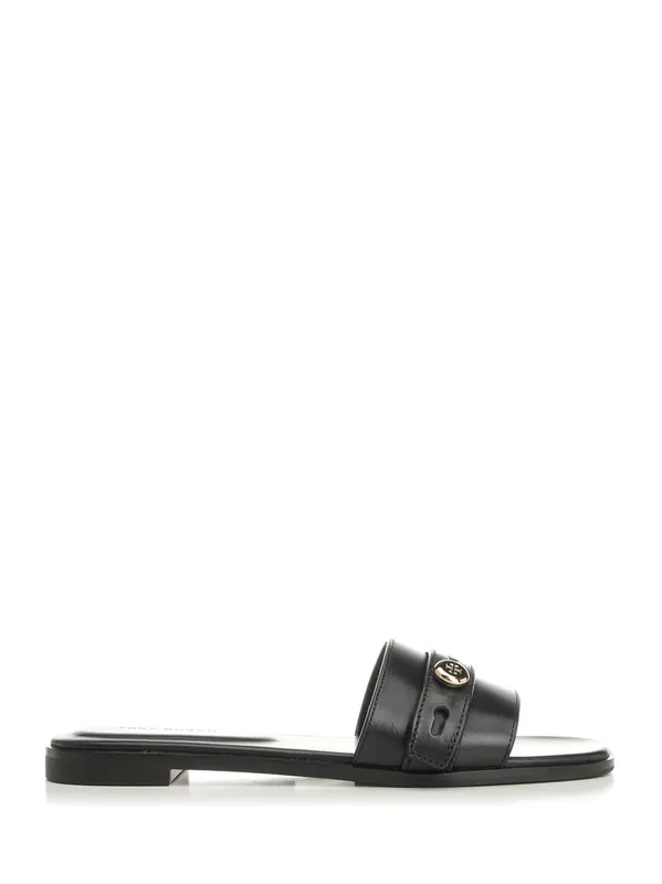 Romy Slider Sandal Sandals Black - Tory Burch