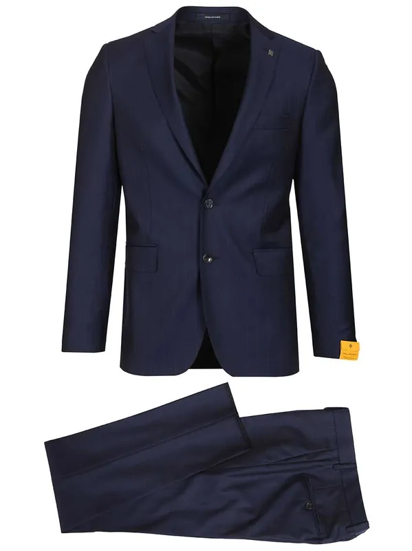 Blue Pinstripe Suit Dresses Blue - Tagliatore
